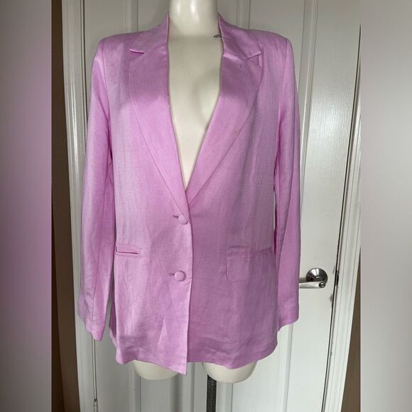 Pink linen blazer forever 21 size M nwt - Picture 1 of 9